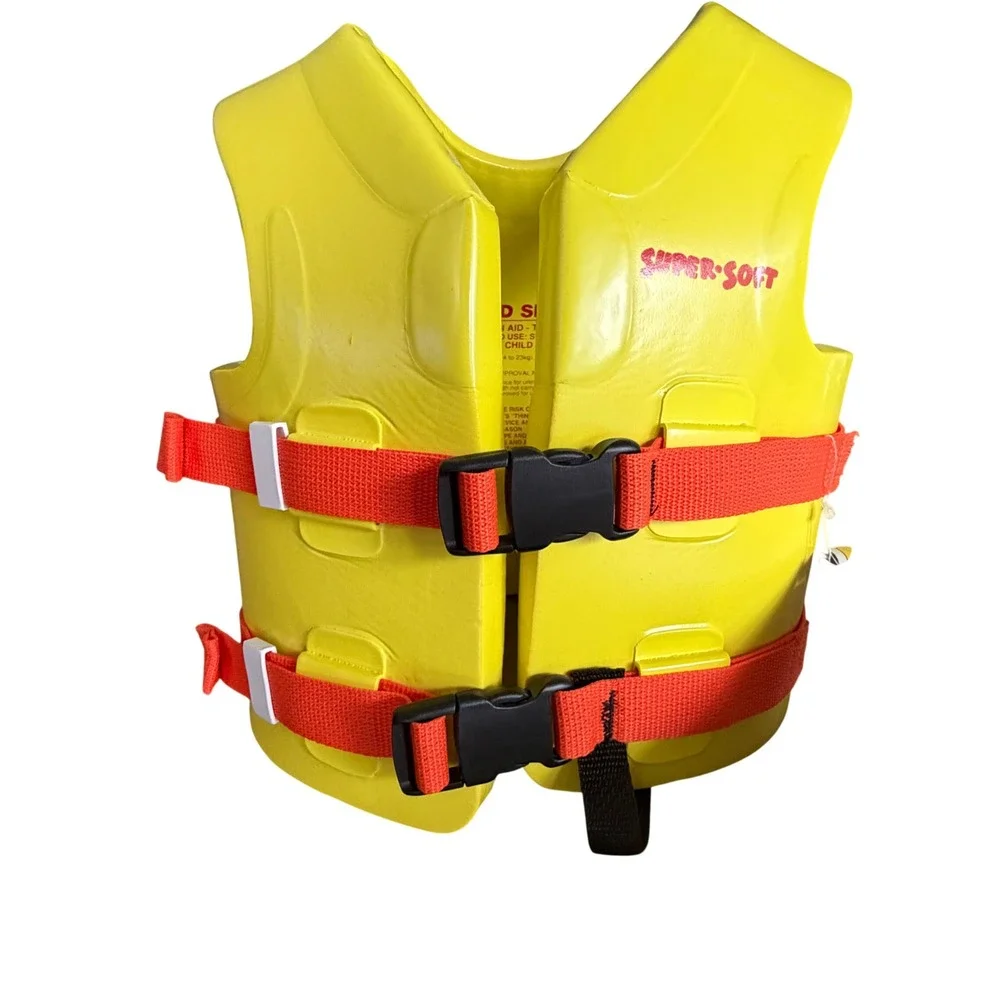 TRC Recreation Super Soft Kids Life Vest Yellow Type III PFD Child Small 1021012